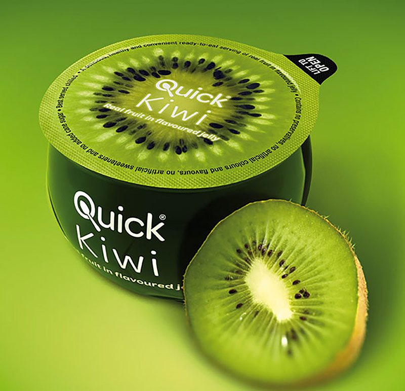 Bao bì một hộp kiwi ăn nhanh