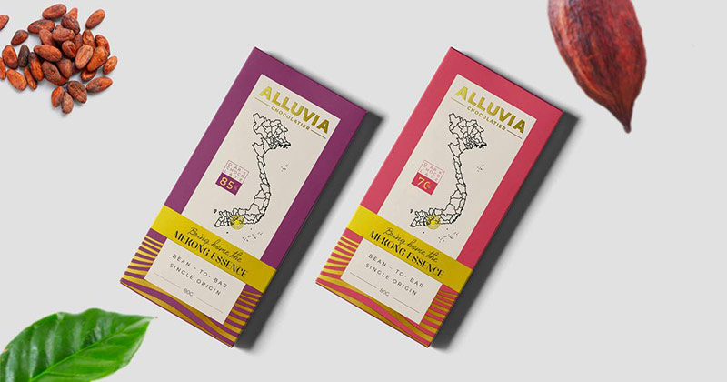 Hình ảnh bao bì Chocolate Alluvia do Vũ Digital - Agency thiết kế