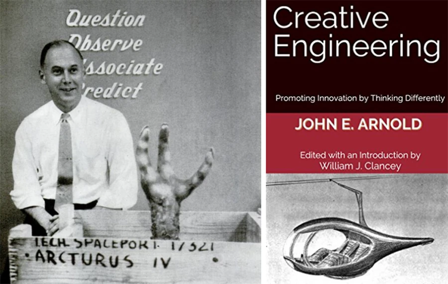 John E. Arnold với cuốn sách “Creative Engineering" (1959).