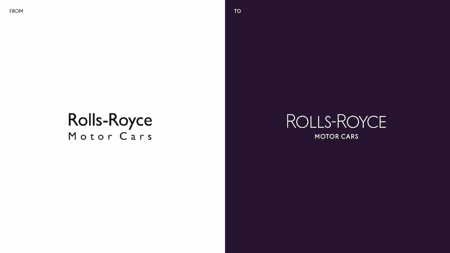 thiết kế thương hiệu rolls royce