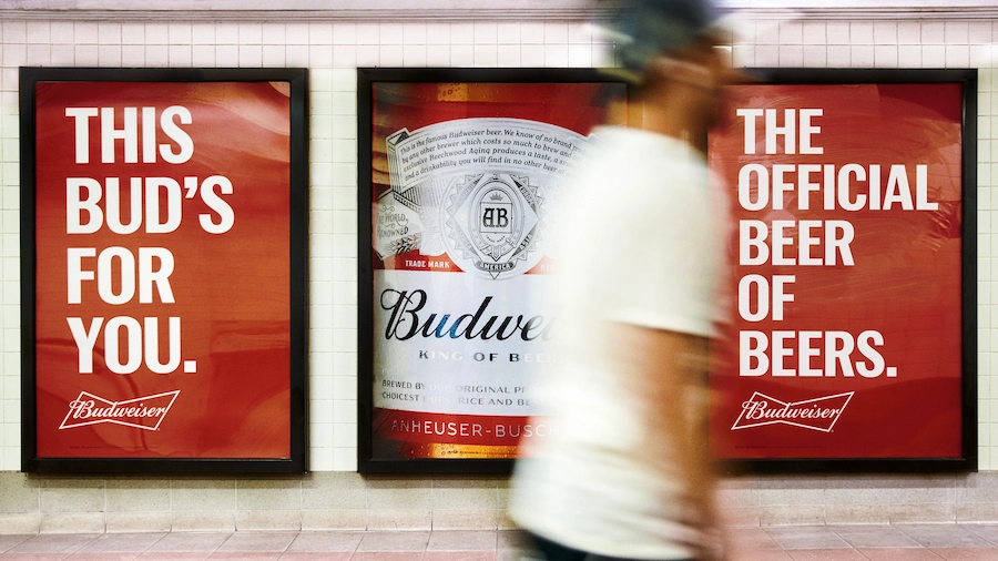Thông điệp huyền thoại This Bud's For You đến từ Budweiser (ảnh: Graphis).