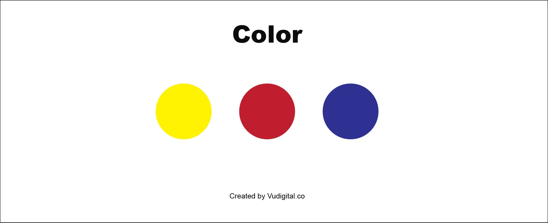 Graphic Design là gì: Yếu tố màu sắc (ảnh: vudigital.co)
