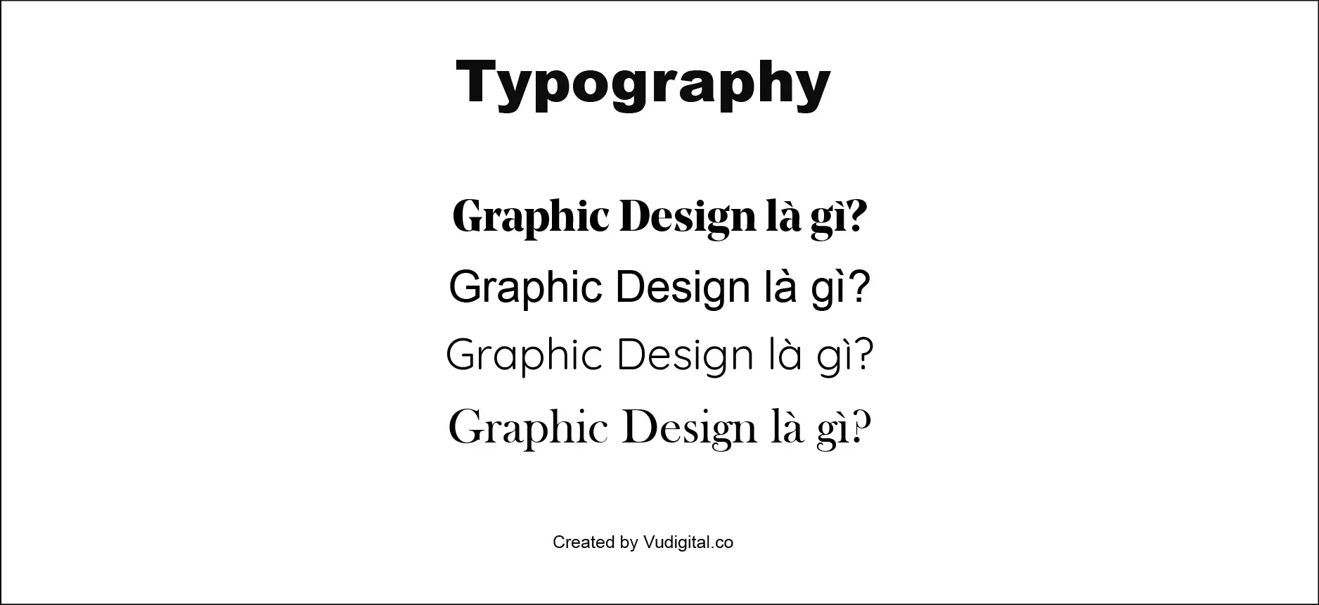 Graphic Design là gì: Yếu tố chữ (ảnh: vudigital.co)