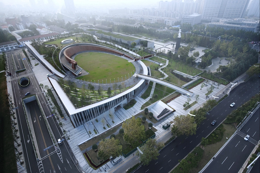 Công trình nhà tưởng niệm các nạn nhân vụ thảm sát Nam Kinh (ảnh: Kienviet).