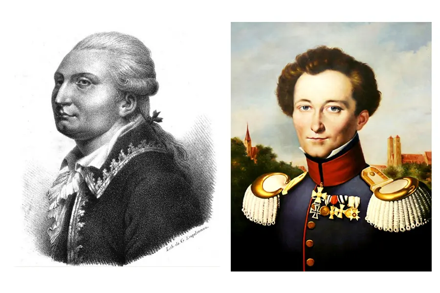 Chiến lược là gì: Bá tước Guibert (trái) và tướng quân Carl von Clausewitz