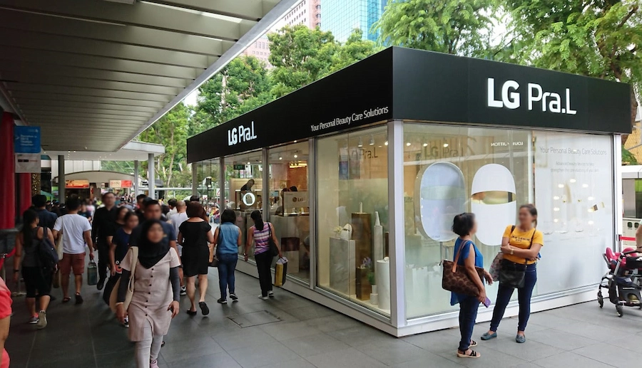 Chiến lược thương hiệu LG ưu tiên các điểm bán hàng quan trọng (ảnh: The Shelter Company).