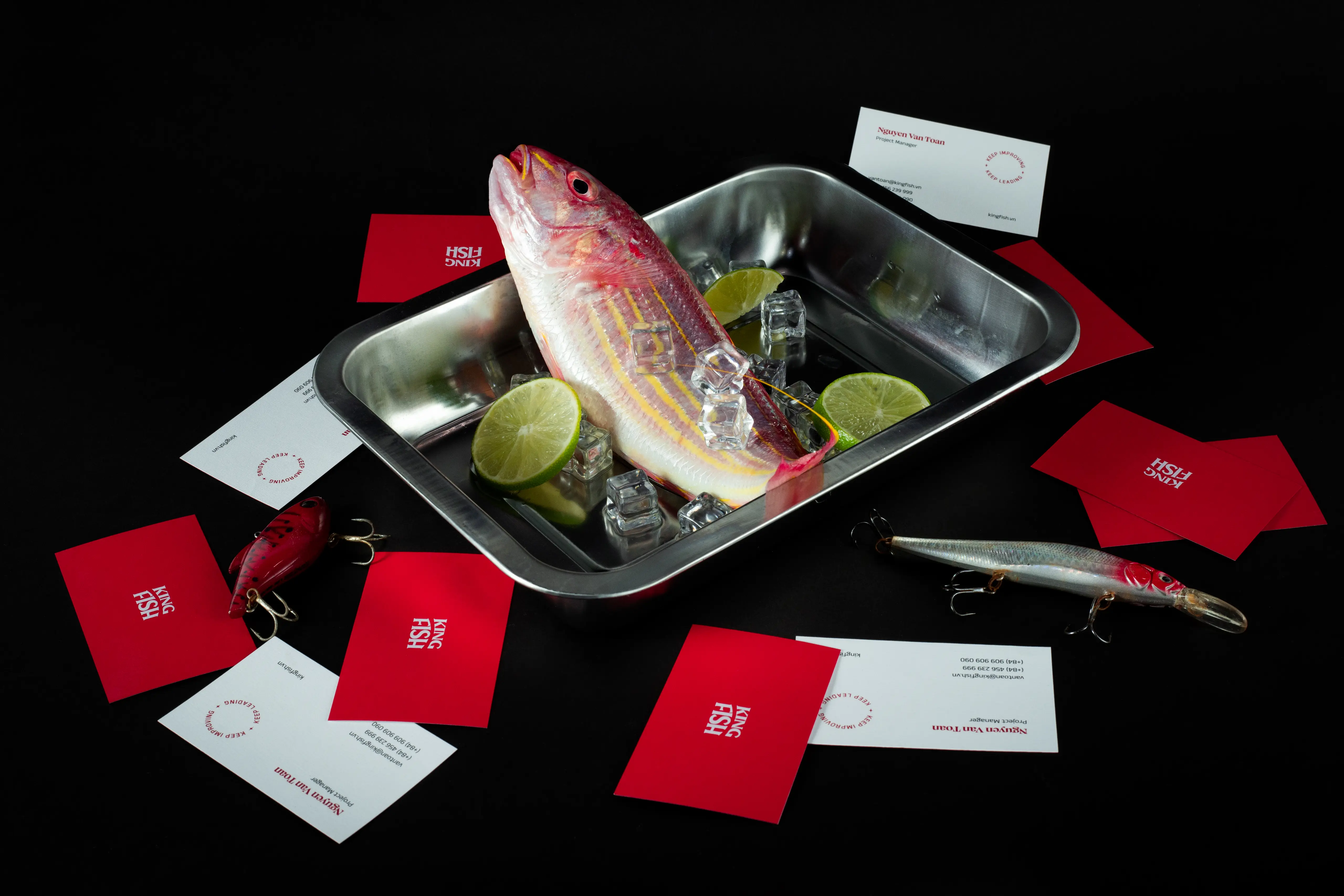 Vudigital KINGFISH showcase Packaging Fish Namecard