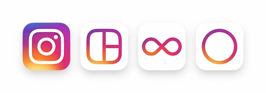 Những ứng dụng khác trong bộ nhận diện thương hiệu Instagram (ảnh: Business Insider)