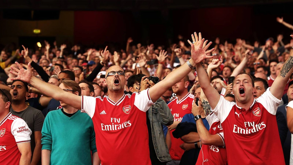 Sức mạnh thương hiệu của các đội bóng lớn đến từ chính người hâm mộ (ảnh: Arsenal.com).