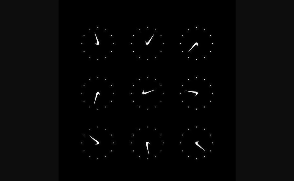 Dù xoay theo hướng nào bạn vẫn dễ dàng nhận ra logo Nike (ảnh: X).